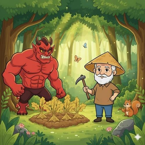 BÁC NÔNG DÂN VÀ CON QUỶ ĐỎ